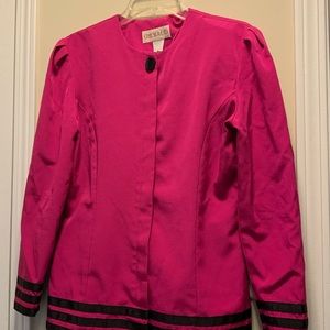 Vintage Pink & Black Women’s Suit Jacket